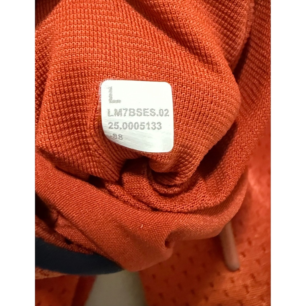 Lululemon Double Layered Mesh Shorts Men's Large Orange 7 Inch Inseam LM7BSES - Picture 4 of 9